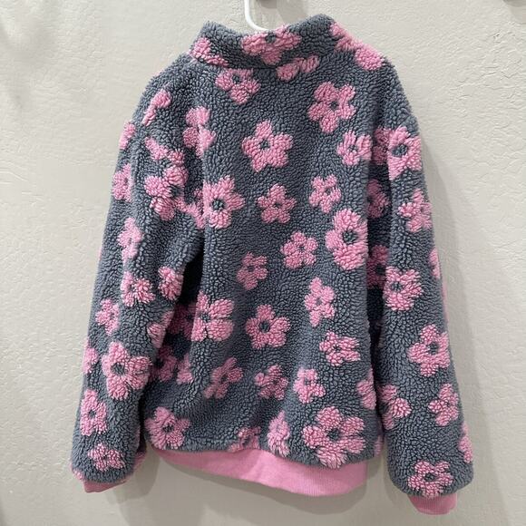 Everyway Pink Flower Power Fleece Jacket - Picture 6 of 9